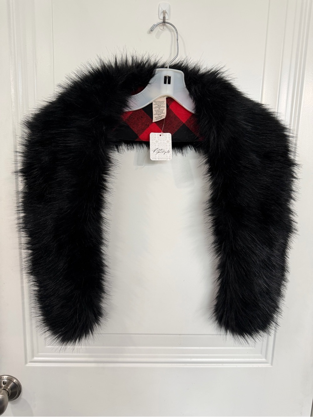 Free people Black Faux Fur Collar